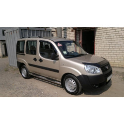 Купити Рейлінги Хром Металеві ніжки для Fiat Doblo I 2001-2005 рр