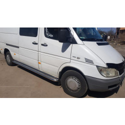 Купити Бокові пороги Premium (2 шт., нерж.) Середня база, d60 для Volkswagen LT 1995-2006 рр