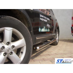 Купити Бічні труби (2 шт., нерж.) для Nissan Qashqai 2010-2014рр