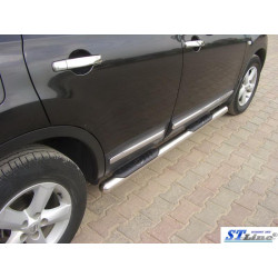 Купити Бічні труби (2 шт., нерж.) для Nissan Qashqai 2010-2014рр