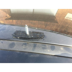 Купити Рейлінги чорні (пласт. Ніжки.) Металеві ніжки для Nissan Qashqai 2010-2014рр