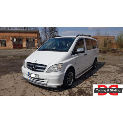 Купити Нижня Губа подвійна ST014 (нерж) 60/42мм для Mercedes Viano 2004-2014 рр