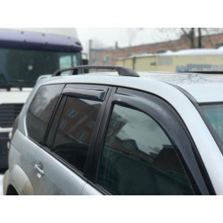 Купити Рейлінги Чорні турецькі Пластикові ніжки для Toyota Land Cruiser Prado 120