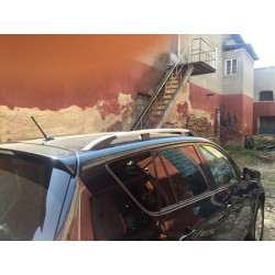 Купити Рейлінги Хром Турецькі Коротка база, Пластикові ніжки для Toyota Rav 4 2006-2013 рр