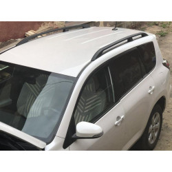 Купити Рейлінги Чорні Турецькі Коротка база, Пластикові ніжки для Toyota Rav 4 2006-2013 рр