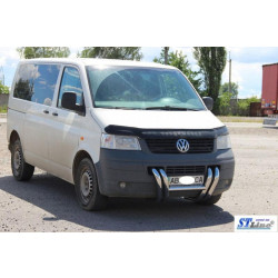 Купити Кенгурятник ST006-03 ніздрі (нерж) для Volkswagen T5 Transporter 2003-2010 рр