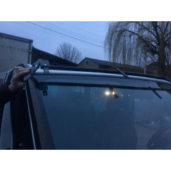 Купить Козырек на лобовое стекло (черный глянец, 5мм) для Nissan Primastar 2002-2014 гг