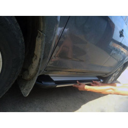 Купить Боковые пороги Rainbow (2 шт, алюм) для Toyota Rav 4 2006-2013 гг