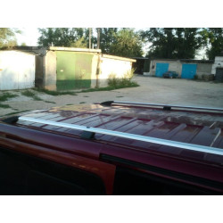 Купити Рейлінги Хром ( пласт. ніжки) Довга, Пластикові ніжки для Opel Vivaro 2001-2015 рр