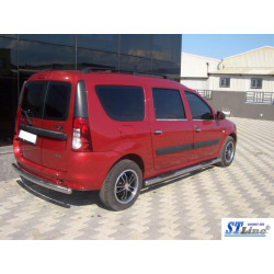 Купити Бічні труби (2 шт., нерж.) для Renault Logan MCV 2005-2013 рр