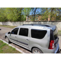 Купити Рейлінги чорні Чавунні ніжки для Renault Logan MCV 2005-2013 рр