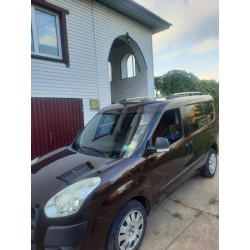 Купити Рейлінги Хром Стандартна, пластикові ніжки для Fiat Doblo II 2010-2022 рр