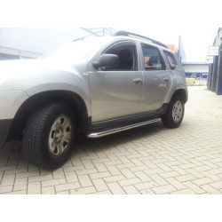 Купити Бокові пороги Premium (2 шт., нерж.) 60 мм для Renault Duster 2008-2017 рр