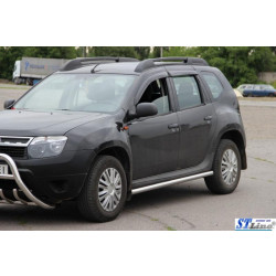 Купити Бічні труби без вставок (2 шт., нерж.) 60 мм для Renault Duster 2008-2017 рр