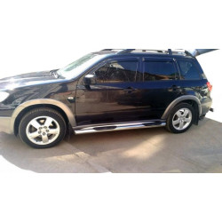 Купити Бічні труби (2 шт., нерж) для Mitsubishi Outlander 2001-2006 рр