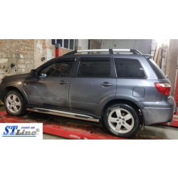 Купити Бічні труби (2 шт., нерж) для Mitsubishi Outlander 2001-2006 рр