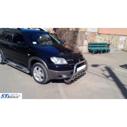 Купити Кенгурятник WT004 (нерж.) для Mitsubishi Outlander 2001-2006 рр