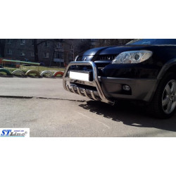 Купити Кенгурятник WT004 (нерж.) для Mitsubishi Outlander 2001-2006 рр