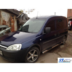 Купити Бічні труби (2 шт., нерж.) для Opel Combo 2002-2012 рр