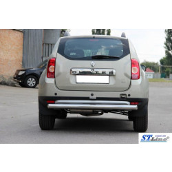Купити Задня дуга пряма (нерж.) для Renault Duster 2008-2017 рр