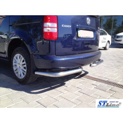 Купити Задні куточки AK003 (2 шт., нерж) для Volkswagen Caddy 2004-2010 рр