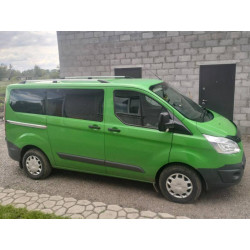 Купити Рейлінги Хром Коротка, металева ніжка для Ford Custom 2013-2022 рр