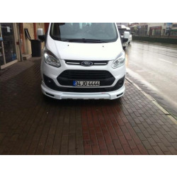 Купить Накладка на передний бампер (2013-2017, под покраску) для Ford Custom