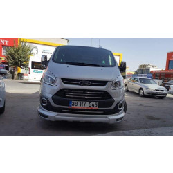 Купить Накладка на передний бампер (2013-2017, под покраску) для Ford Custom