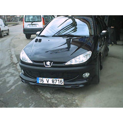 Купить Передняя нижняя юбка (под покраску) для Peugeot 206