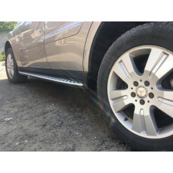 Купити Бокові пороги OEM (2 шт., Алюміній) для Mercedes ML W164