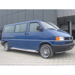 Купить Боковые пороги KB002 d60мм (2 шт, нерж) для Volkswagen T4 Caravelle/Multivan