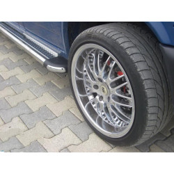 Купить Боковые пороги KB002 d60мм (2 шт, нерж) для Volkswagen T4 Caravelle/Multivan