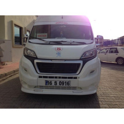 Купити Передня накладка 2014-2025 (вузька з LED, під фарбування) для Peugeot Boxer рр