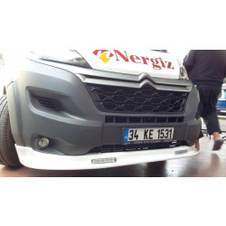 Купити Передня накладка 2014-2025 (вузька з LED, під фарбування) для Peugeot Boxer рр