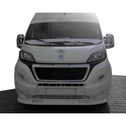 Купити Передня накладка 2014-2025 (вузька з LED, під фарбування) для Peugeot Boxer рр