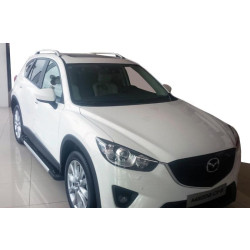 Купити Бокові пороги RedLine V1 (2 шт., Алюміній) для Mazda CX-5 2012-2017рр