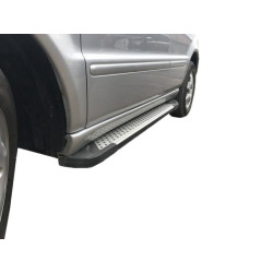 Купити Бокові пороги Allmond Grey (2 шт., алюміній) для Mercedes ML W163