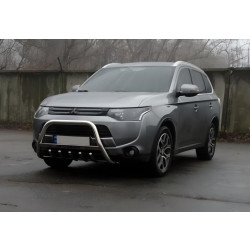 Купить Кенгурятник WT004 (нерж.) для Mitsubishi Outlander 2012-2021 гг