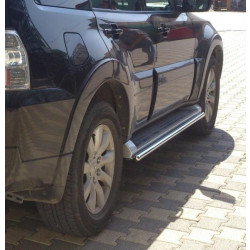 Купить Боковые трубы под родной (2 шт., нерж.) для Mitsubishi Pajero Wagon III