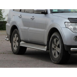 Купить Боковые трубы под родной (2 шт., нерж.) для Mitsubishi Pajero Wagon III