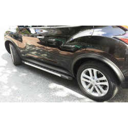 Купить Боковые пороги Duru (2 шт., алюминий) для Nissan Juke 2010-2019 гг