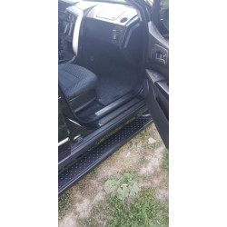 Купить Боковые пороги Allmond Black (2 шт., алюминий) для SsangYong Kyron 2005-2014 гг