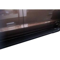 Купити Бокові пороги Allmond Black (2 шт., алюміній) для Volkswagen Amarok 2010-2022 рр