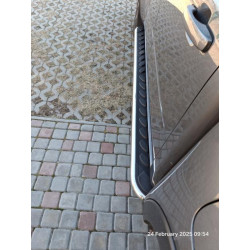 Купити Бокові пороги Maydos V1 (2 шт., Алюміній -2025 нерж) для Volkswagen Amarok 2010-2022 рр