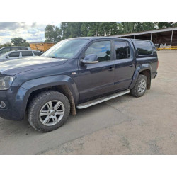 Купити Бокові пороги Tayga Grey (2 шт., алюміній) для Volkswagen Amarok 2010-2022 рр