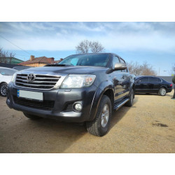 Купити Бокові пороги Sunrise (2 шт., Алюміній) для Toyota Hilux 2006-2015 рр