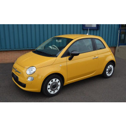 Купити Накладки на дзеркала 2007-2015 (2 шт., натуральний карбон) для Fiat 500/500L
