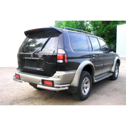 Купити Задні подвійні куточки (2 шт, нерж) для Mitsubishi Pajero Sport 1996-2007 рр