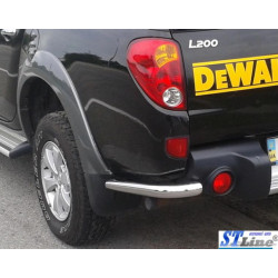 Купити Задні кути AK003 (2 шт., нерж) для Mitsubishi L200 2006-2015 рр