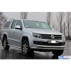 Купити Передній захист ST018-2 (нерж) для Volkswagen Amarok 2010-2022 рр